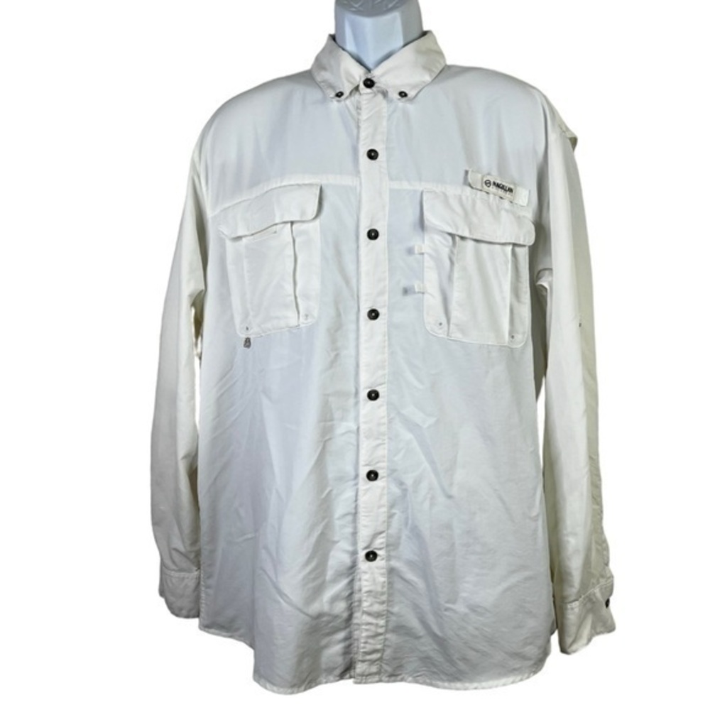 Magellan Outdoors Men’s Fishing Shirt White Size M